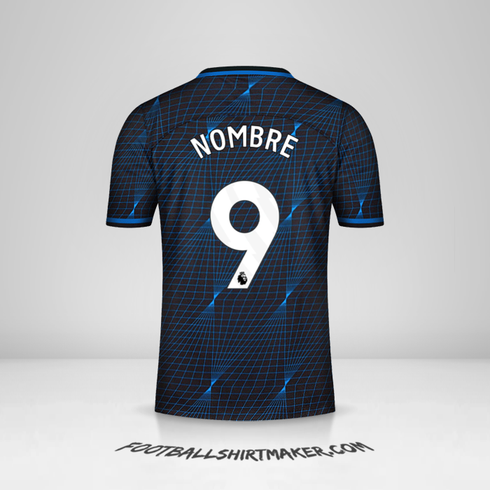Jersey Chelsea 2023/2024 Visita -  nombre - 9