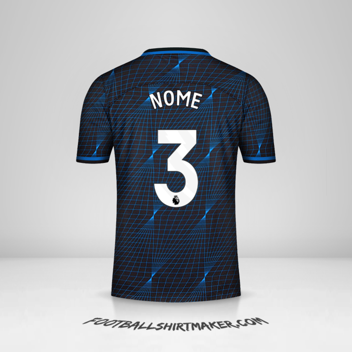 Camisa Chelsea 2023/2024 Alternativa -  nome - 3