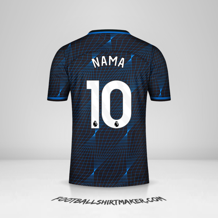 Jersey Chelsea 2023/2024 Alternatif -  nama - 10