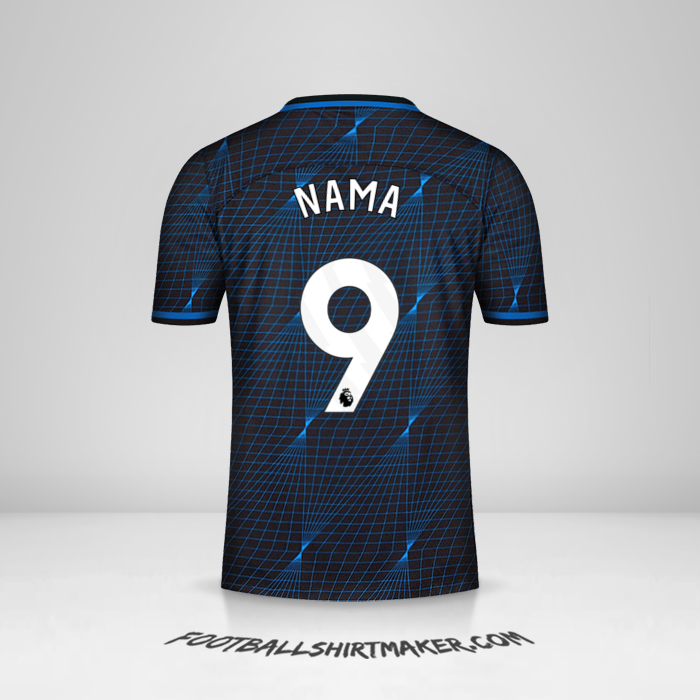 Jersey Chelsea 2023/2024 Alternatif -  nama - 9