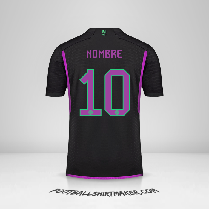 Camiseta FC Bayern Munchen Cup 2023/2024 Visita -  nombre - 10