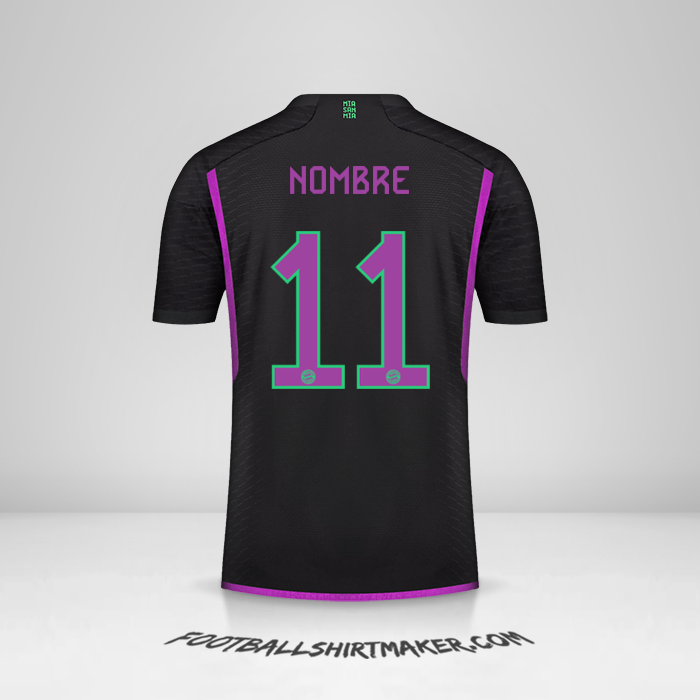 Jersey FC Bayern Munchen Cup 2023/2024 Visita -  nombre - 11