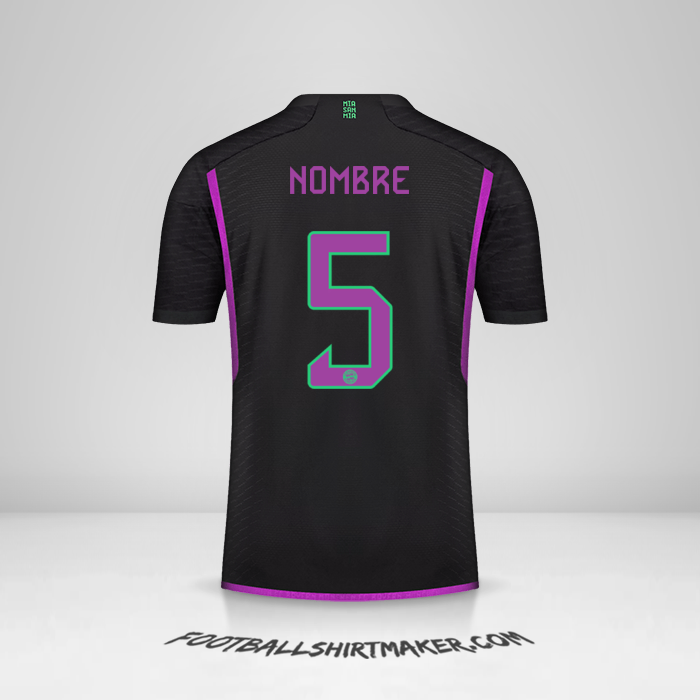 Jersey FC Bayern Munchen Cup 2023/2024 Visita -  nombre - 5