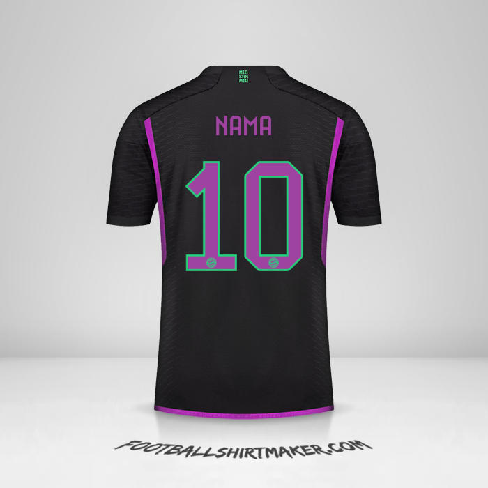 Jersey FC Bayern Munchen Cup 2023/2024 Alternatif -  nama - 10