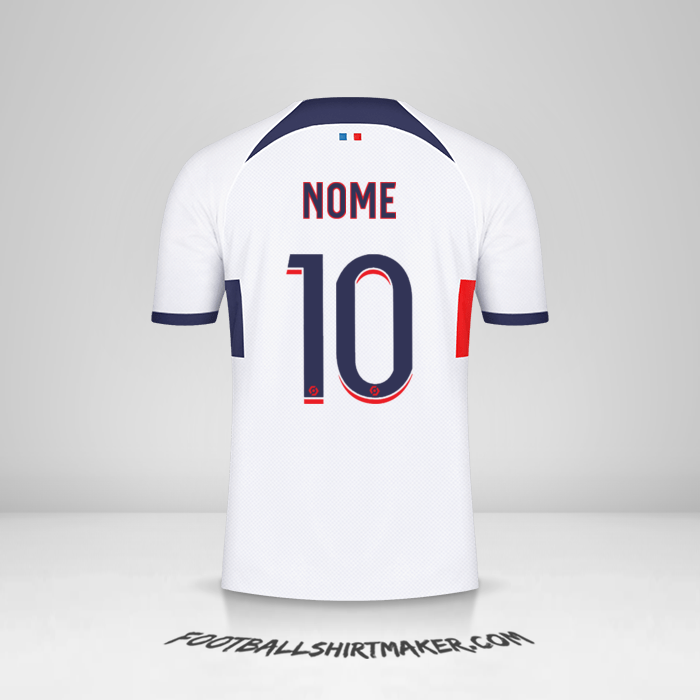 Maglia Paris Saint Germain 2023/2024 Seconda -  nome - 10