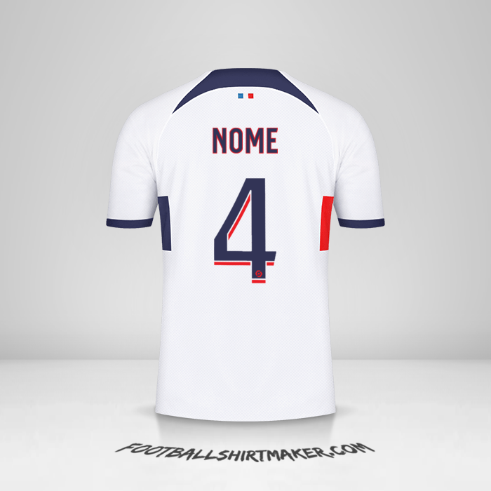 Camisa Paris Saint Germain 2023/2024 Alternativa -  nome - 4