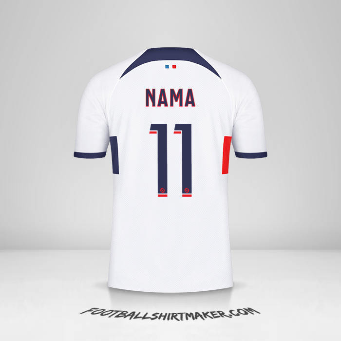 Jersey Paris Saint Germain 2023/2024 Alternatif -  nama - 11