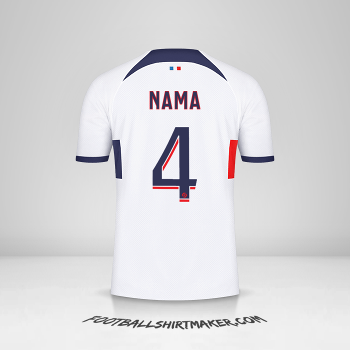 Jersey Paris Saint Germain 2023/2024 Alternatif -  nama - 4