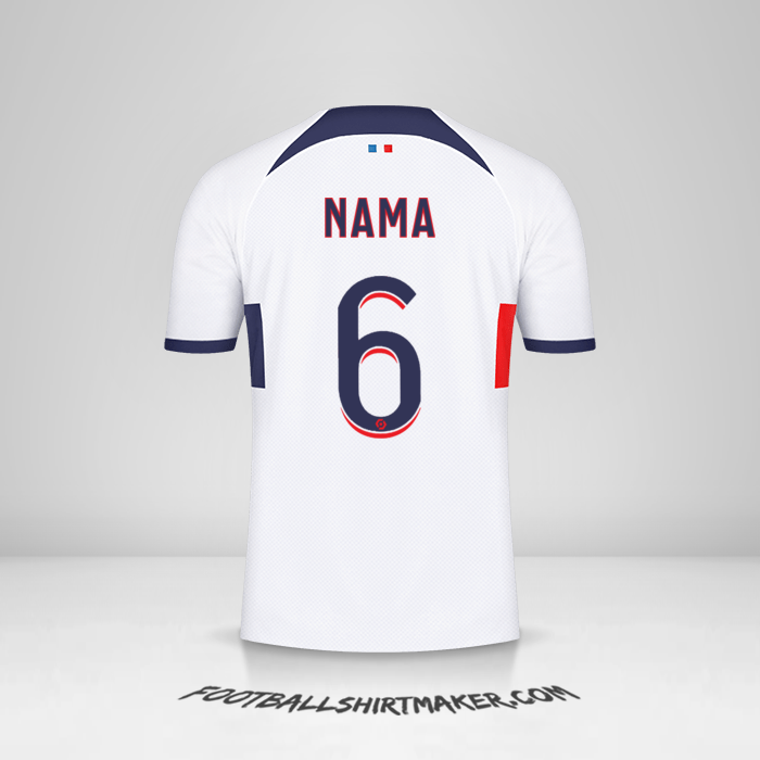 Jersey Paris Saint Germain 2023/2024 Alternatif -  nama - 6