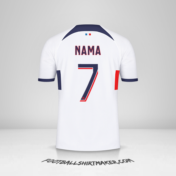 Jersey Paris Saint Germain 2023/2024 Alternatif -  nama - 7