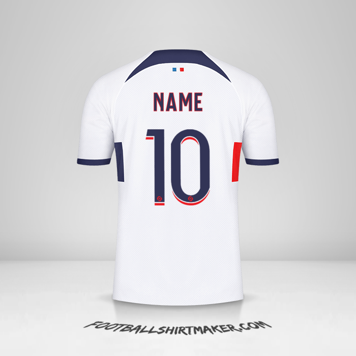 Jersey Paris Saint Germain 2023/2024 Away -  name - 10