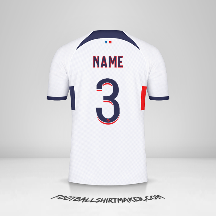 Trikot Paris Saint Germain 2023/2024 Auswärts -  name - 3
