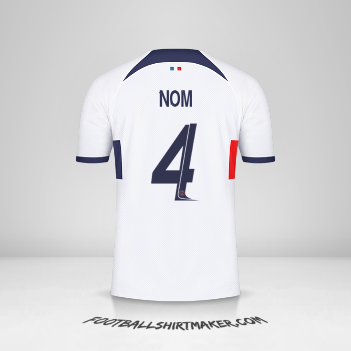Maillot Paris Saint Germain Cup 2023/2024 Extérieur -  nom - 4