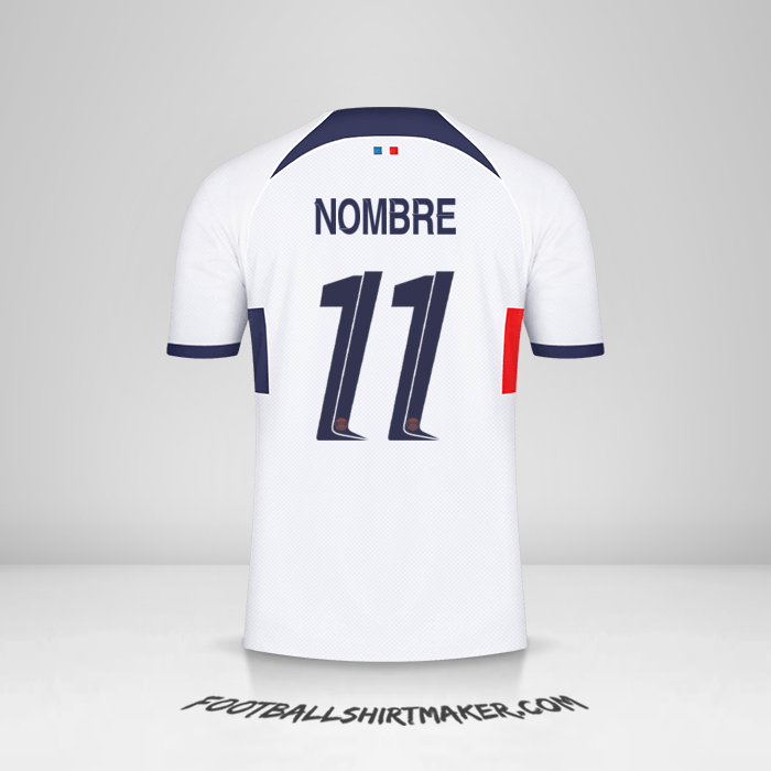 Jersey Paris Saint Germain Cup 2023/2024 Visita -  nombre - 11