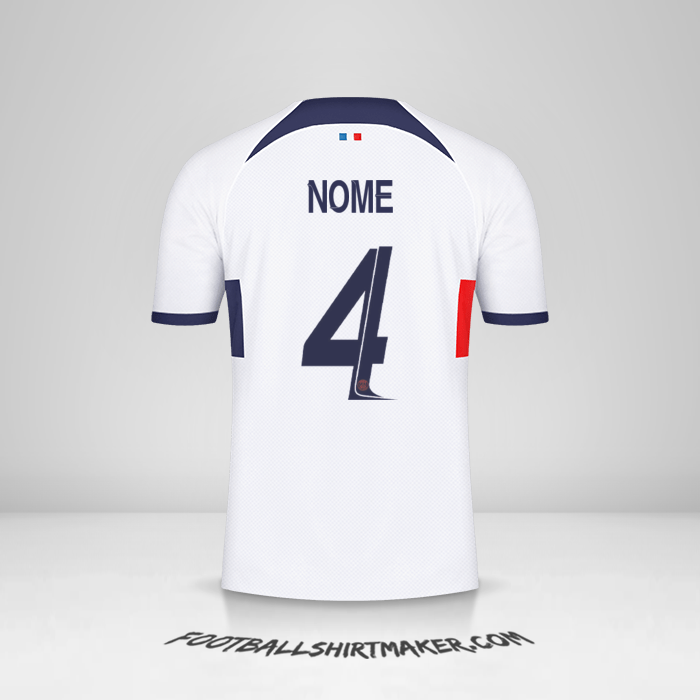 Maglia Paris Saint Germain Cup 2023/2024 Seconda -  nome - 4