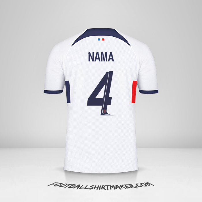 Jersey Paris Saint Germain Cup 2023/2024 Alternatif -  nama - 4