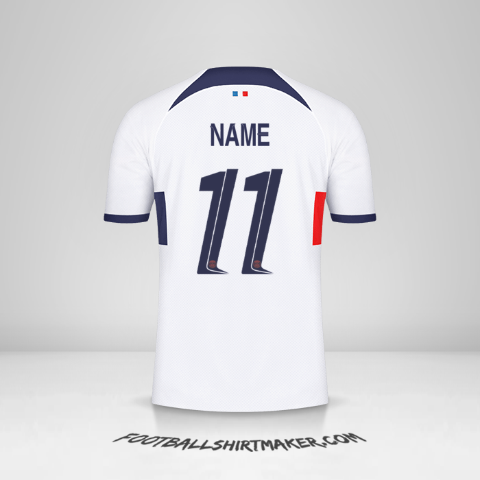 Trikot Paris Saint Germain Cup 2023/2024 Auswärts -  name - 11
