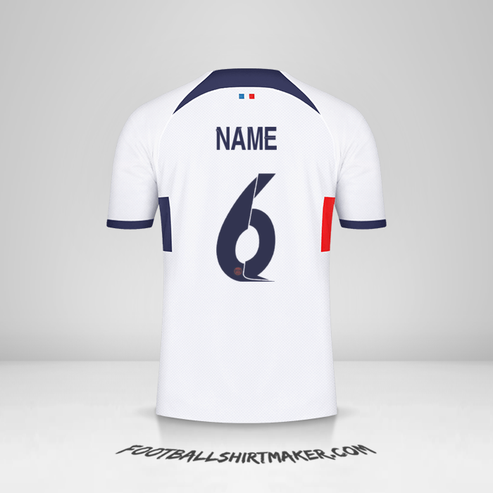 Jersey Paris Saint Germain Cup 2023/2024 Away -  name - 6