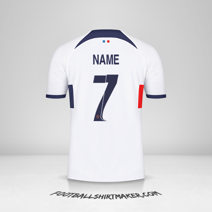 Trikot Paris Saint Germain Cup 2023/2024 Auswärts -  name - 7