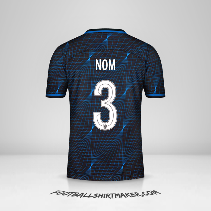 Maillot Chelsea Cup 2023/2024 Extérieur -  nom - 3