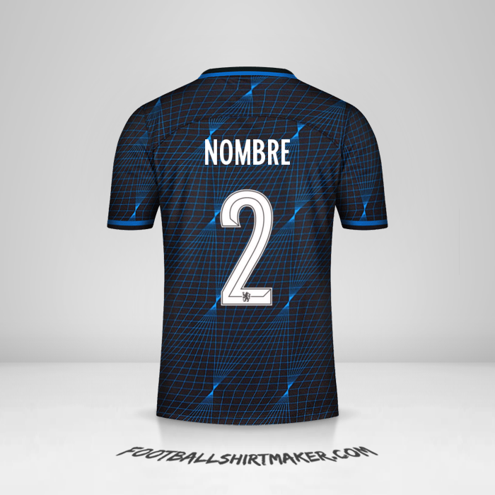 Camiseta Chelsea Cup 2023/2024 Visita -  nombre - 2