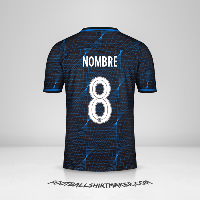 Jersey Chelsea Cup 2023/2024 Visita -  nombre - 8