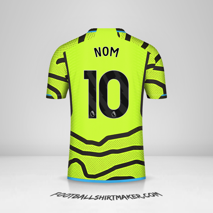 Maillot Arsenal 2023/2024 Extérieur -  nom - 10