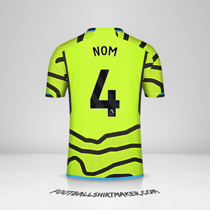 Maillot Arsenal 2023/2024 Extérieur -  nom - 4