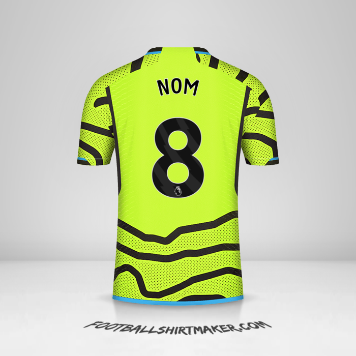 Maillot Arsenal 2023/2024 Extérieur -  nom - 8