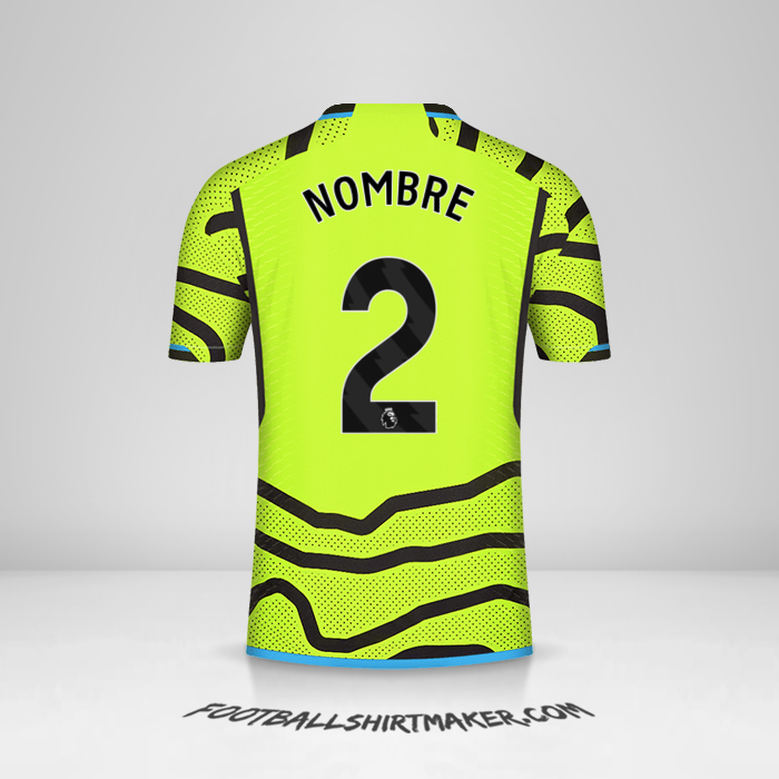 Jersey Arsenal 2023/2024 Visita -  nombre - 2