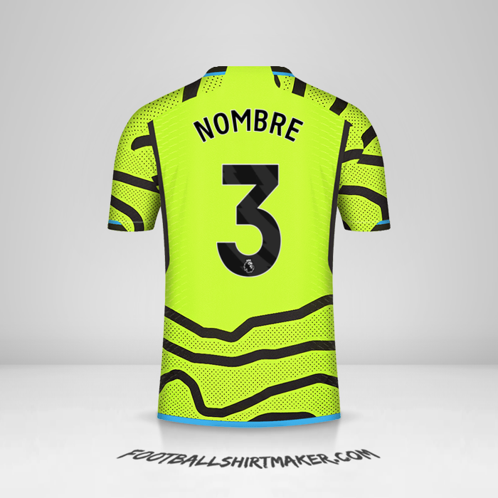 Jersey Arsenal 2023/2024 Visita -  nombre - 3