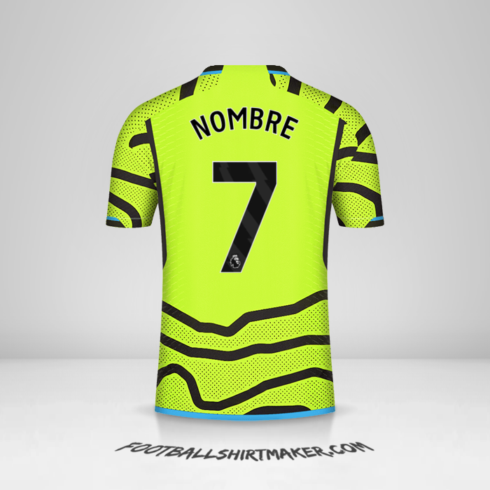 Jersey Arsenal 2023/2024 Visita -  nombre - 7