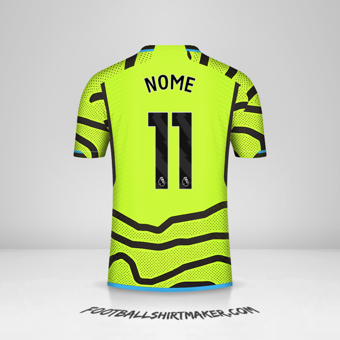 Maglia Arsenal 2023/2024 Seconda -  nome - 11
