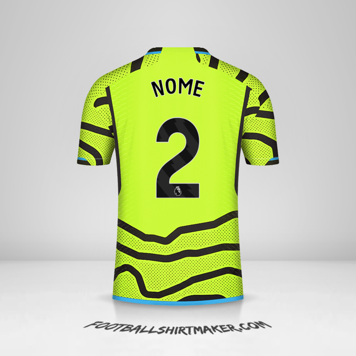 Maglia Arsenal 2023/2024 Seconda -  nome - 2