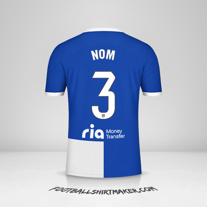 Maillot Atletico Madrid 2023/2024 Extérieur -  nom - 3