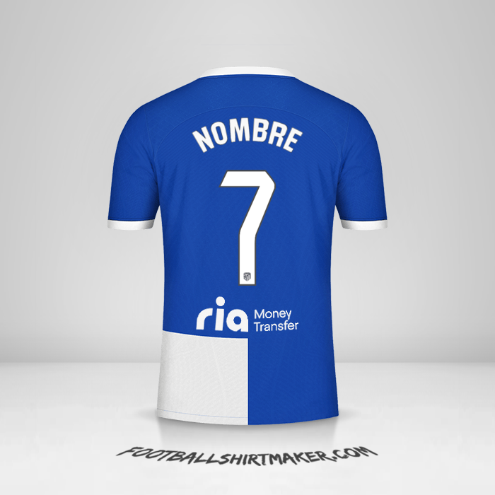 Camiseta Atletico Madrid 2023/2024 Visita -  nombre - 7