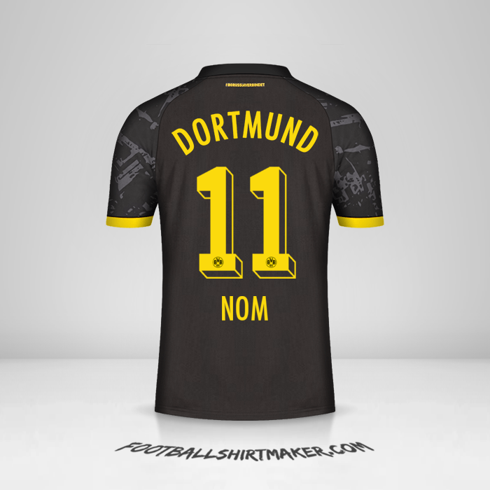 Maillot Borussia Dortmund 2023/2024 Extérieur -  nom - 11