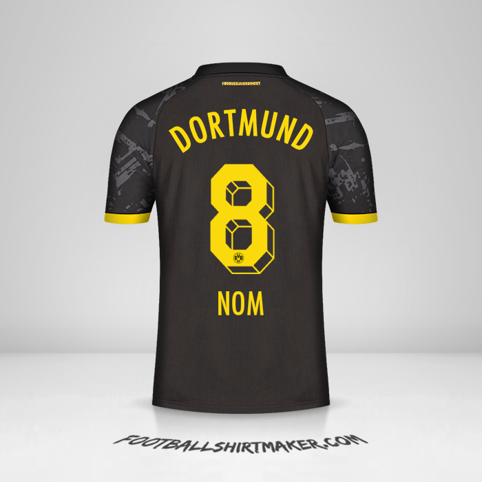 Maillot Borussia Dortmund 2023/2024 Extérieur -  nom - 8