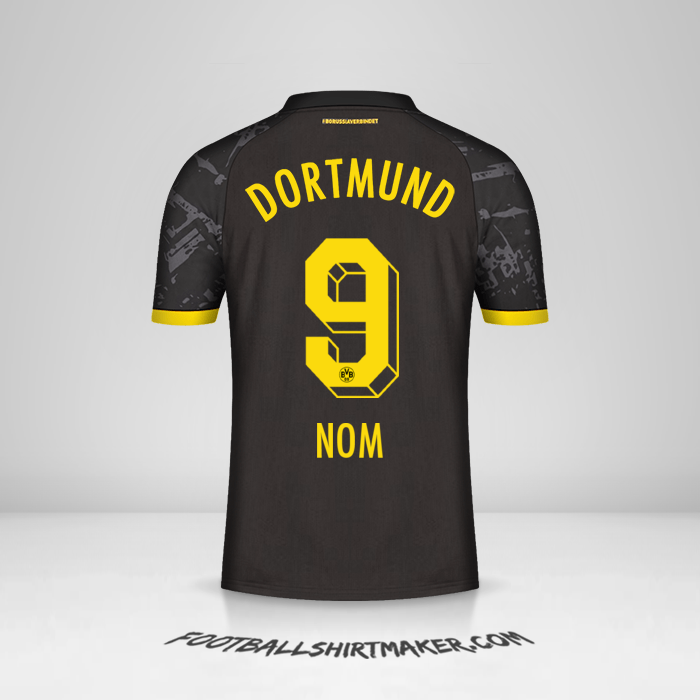 Maillot Borussia Dortmund 2023/2024 Extérieur -  nom - 9