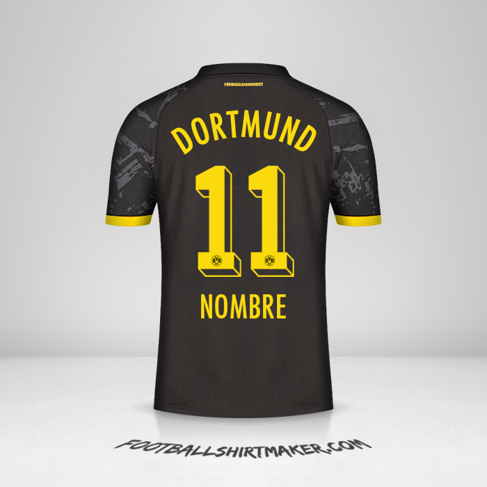 Jersey Borussia Dortmund 2023/2024 Visita -  nombre - 11