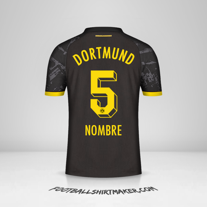 Camiseta Borussia Dortmund 2023/2024 Visita -  nombre - 5