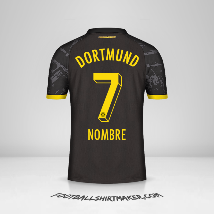 Jersey Borussia Dortmund 2023/2024 Visita -  nombre - 7