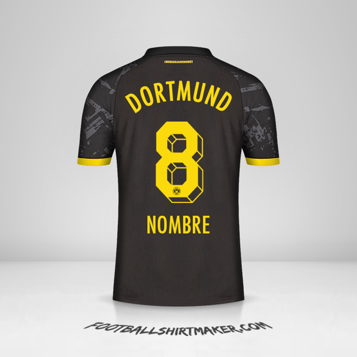 Jersey Borussia Dortmund 2023/2024 Visita -  nombre - 8