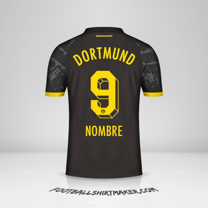 Camiseta Borussia Dortmund 2023/2024 Visita -  nombre - 9