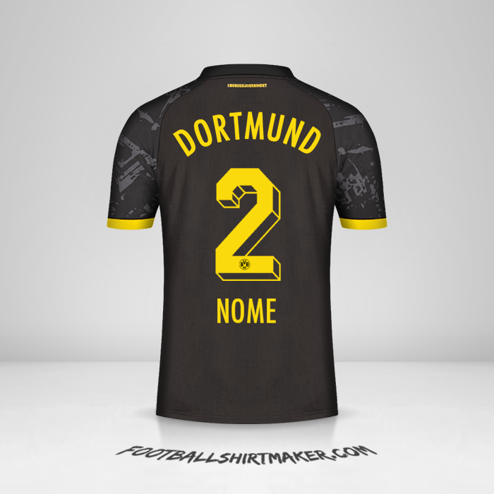 Maglia Borussia Dortmund 2023/2024 Seconda -  nome - 2