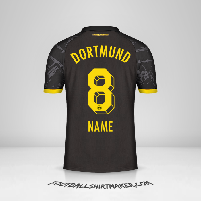 Trikot Borussia Dortmund 2023/2024 Auswärts -  name - 8