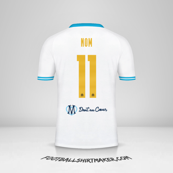 Maillot Olympique de Marseille Cup 2023/2024 -  nom - 11