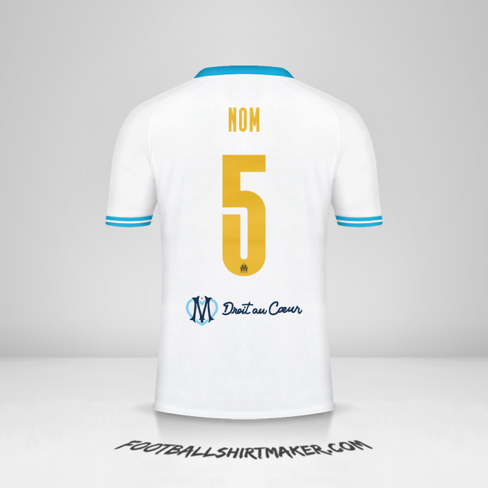 Maillot Olympique de Marseille Cup 2023/2024 -  nom - 5