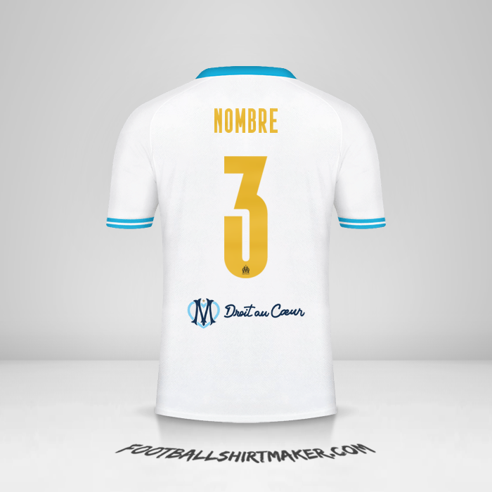 Camiseta Olympique de Marseille Cup 2023/2024 -  nombre - 3