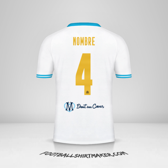 Camiseta Olympique de Marseille Cup 2023/2024 -  nombre - 4
